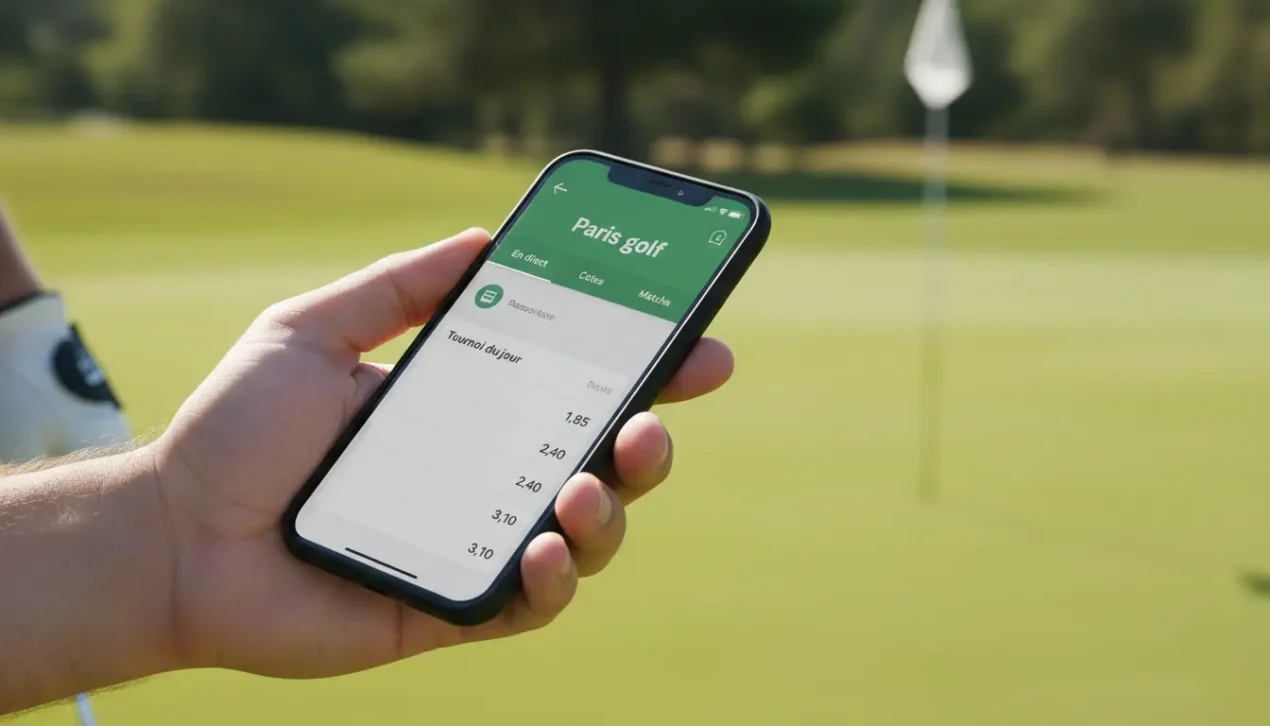Parier sur le golf depuis un mobile : apps et fonctionnalités