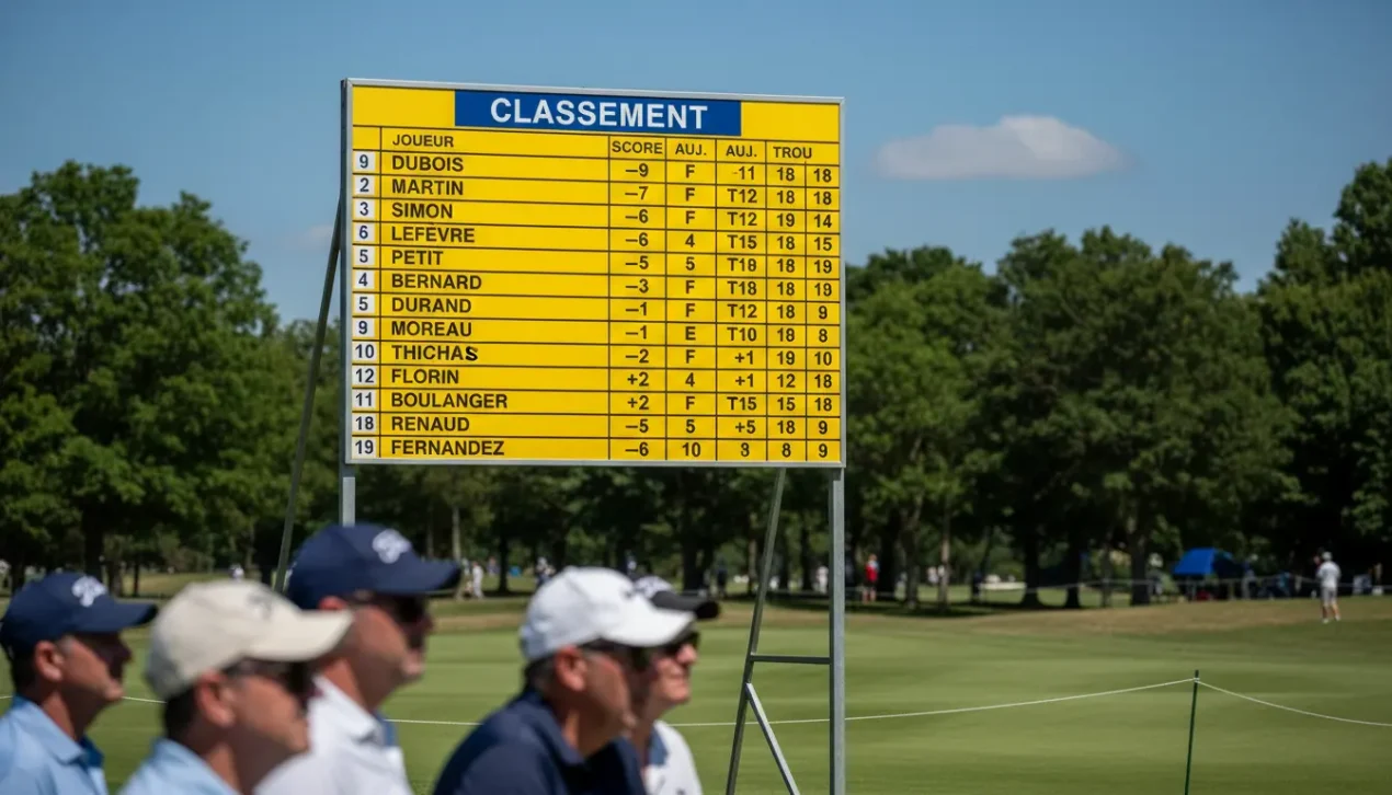 Paris top 5, top 10, top 20 au golf